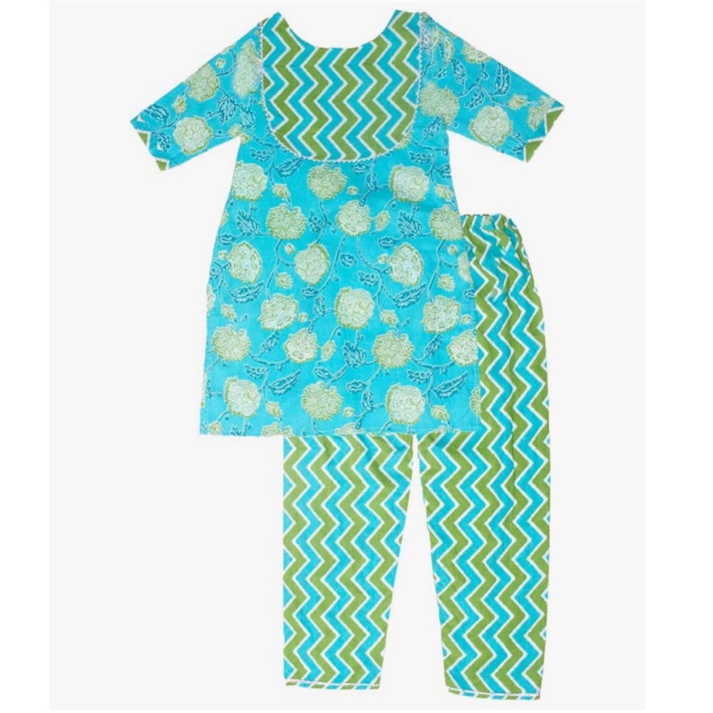 EUC Kids Kurti Pant Set girls size 8-9 years (size 30)